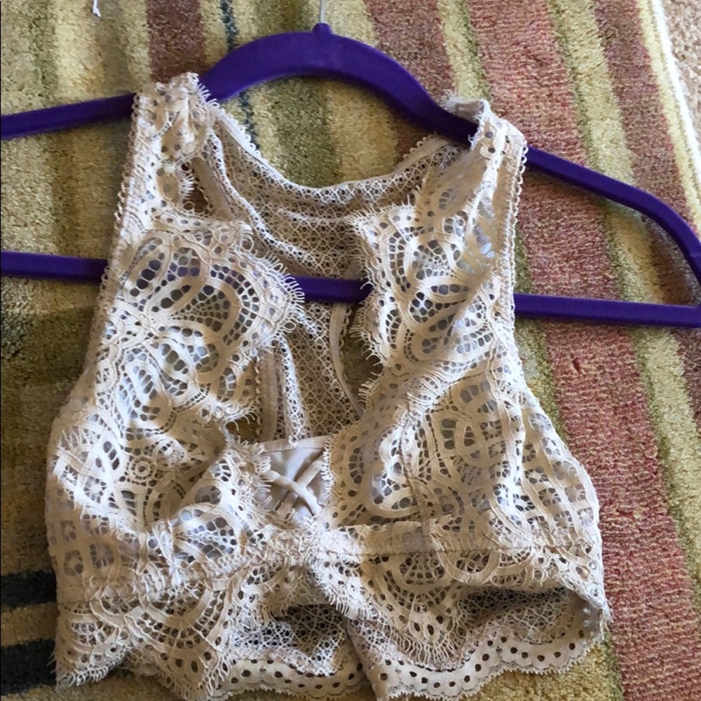 Tan PINK bralette